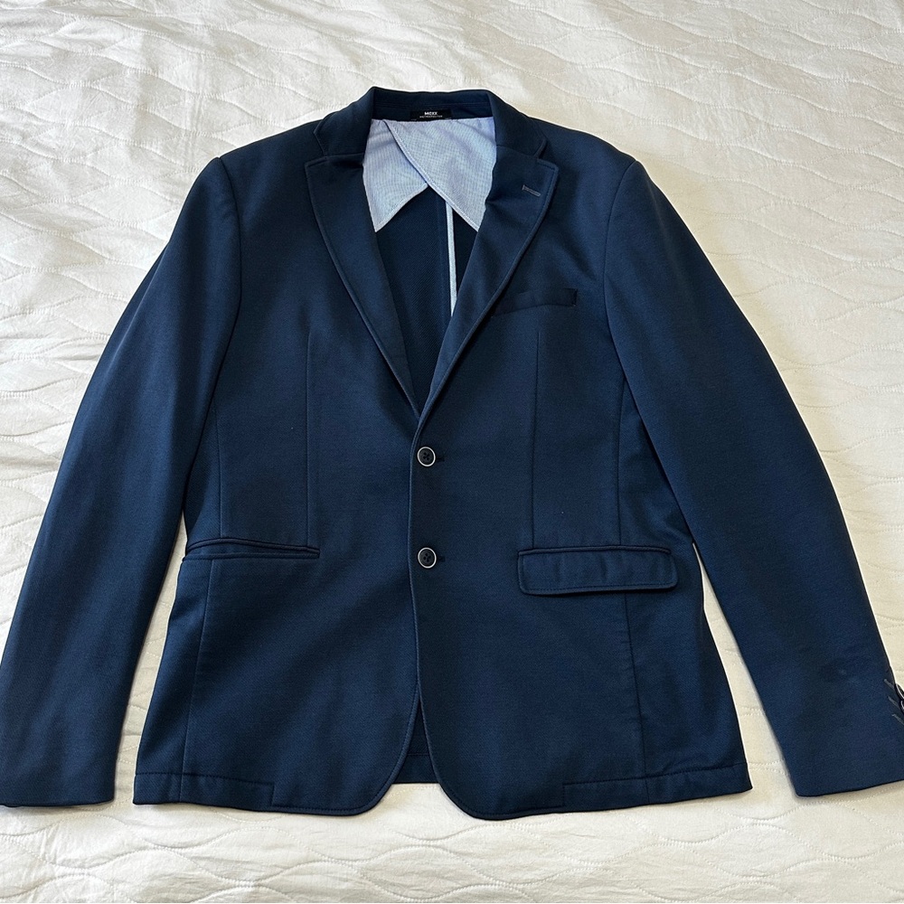 Mexx Blue Sport Coat Classic Tailored Blazer